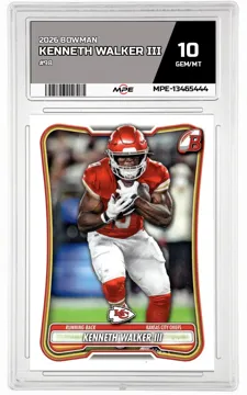 2026 BOWMAN #98 KENNETH WALKER III MPE 10 GEM/MT — graded card up for auction