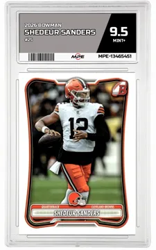 2026 BOWMAN #25 SHEDEUR SANDERS MPE 9.5 MINT+ — graded card up for auction