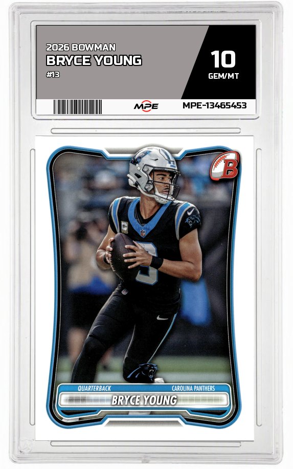 2026 BOWMAN #13 BRYCE YOUNG MPE 10 GEM/MT — graded card auctioned from the MPE vault