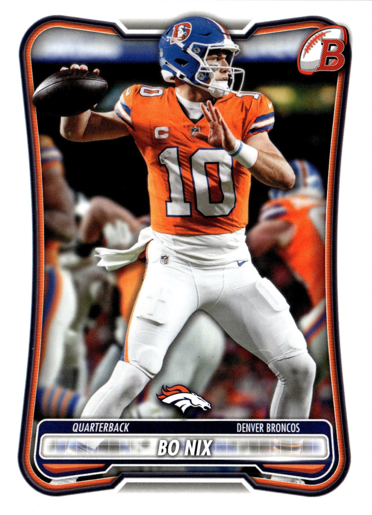 2026 Bowman Bo Nix graded slab