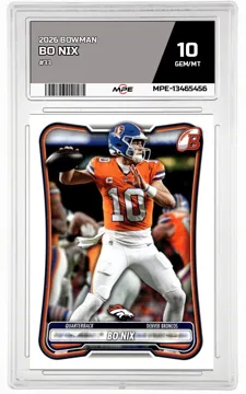 2026 BOWMAN #33 BO NIX MPE 10 GEM/MT — graded card up for auction