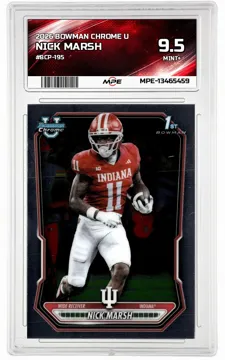 2026 BOWMAN CHROME U #BCP-195 NICK MARSH MPE 9.5 MINT+ — graded card up for auction