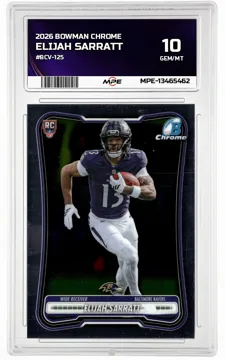 2026 BOWMAN CHROME #BCV-125 ELIJAH SARRATT MPE 10 GEM/MT — graded card up for auction