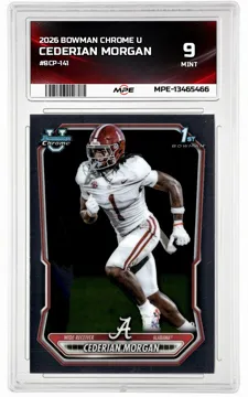 2026 BOWMAN CHROME U #BCP-141 CEDERIAN MORGAN MPE 9 MINT — graded card up for auction