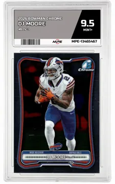 2026 BOWMAN CHROME #BCV-3 DJ MOORE MPE 9.5 MINT+ — graded card up for auction