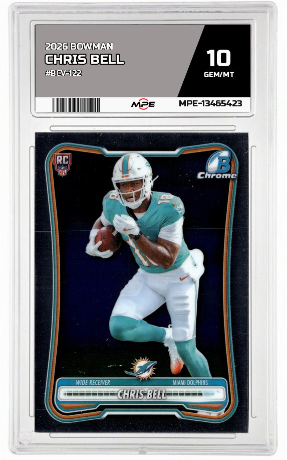 2026 BOWMAN #BCV-122 CHRIS BELL MPE 10 GEM/MT — graded card auctioned from the MPE vault