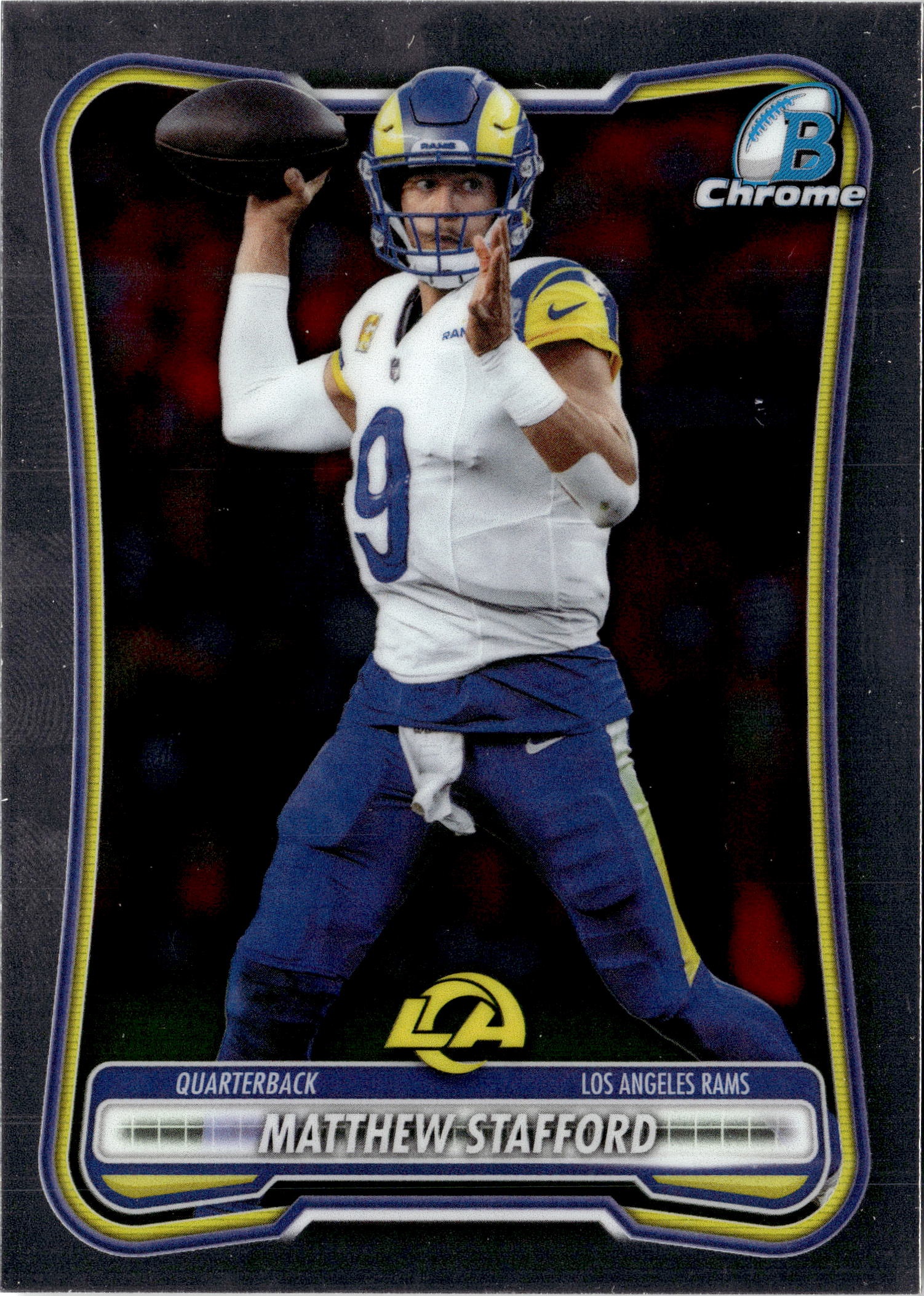 2026 Bowman Chrome Matthew Stafford graded slab