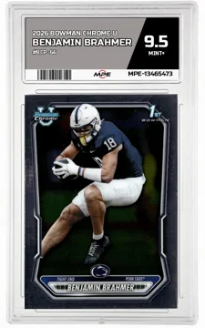 2026 BOWMAN CHROME U #BCP-66 BENJAMIN BRAHMER MPE 9.5 MINT+ — graded card up for auction