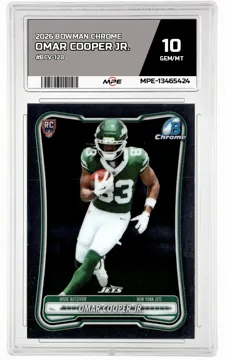 2026 BOWMAN CHROME #BCV-128 OMAR COOPER JR. MPE 10 GEM/MT — graded card up for auction