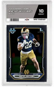 2026 BOWMAN CHROME U #BCP-14 ANEYAS WILLIAMS MPE 10 GEM/MT — graded card up for auction