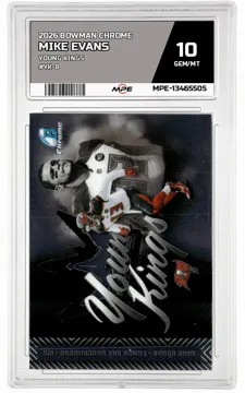 2026 BOWMAN CHROME YOUNG KINGS #YK-8 MIKE EVANS MPE 10 GEM/MT — graded card up for auction