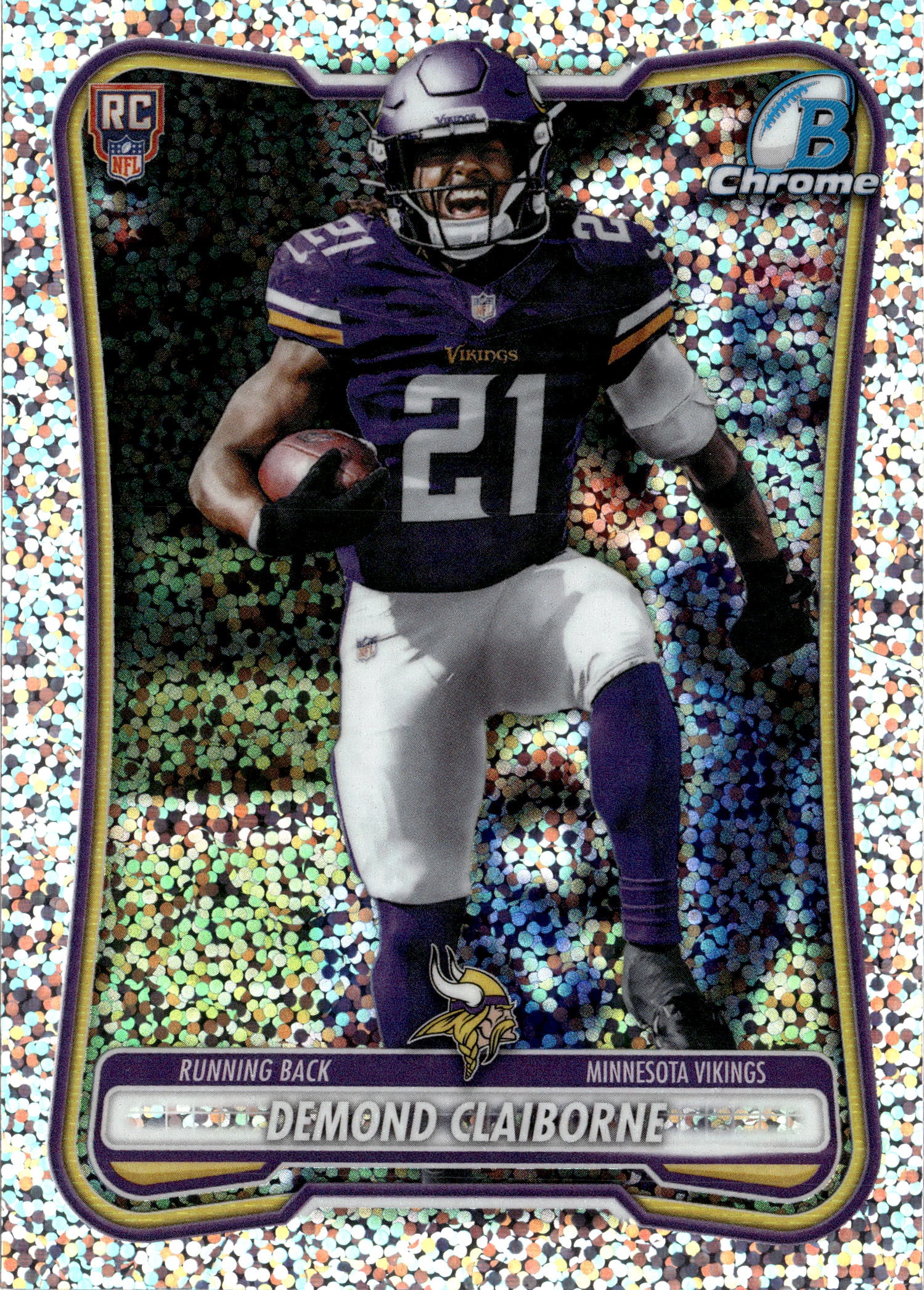 2026 Bowman Chrome Demond Claiborne graded slab