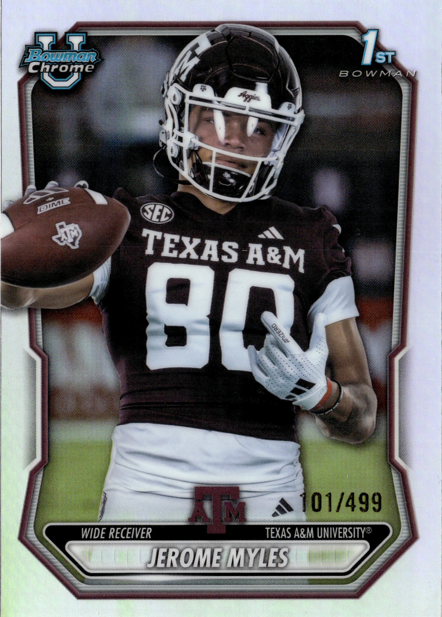 2026 Bowman Chrome U Jerome Myles graded slab