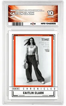 2025 CAITLIN CLARK CHRONICLED #99 CAITLIN CLARK MPE 10 GEM/MT — graded card up for auction