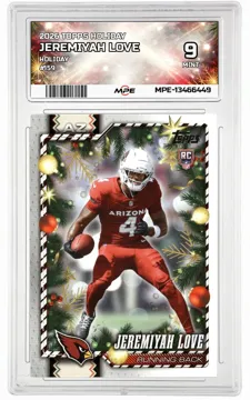 2026 TOPPS HOLIDAY HOLIDAY #159 JEREMIYAH LOVE MPE 9 MINT — graded card up for auction