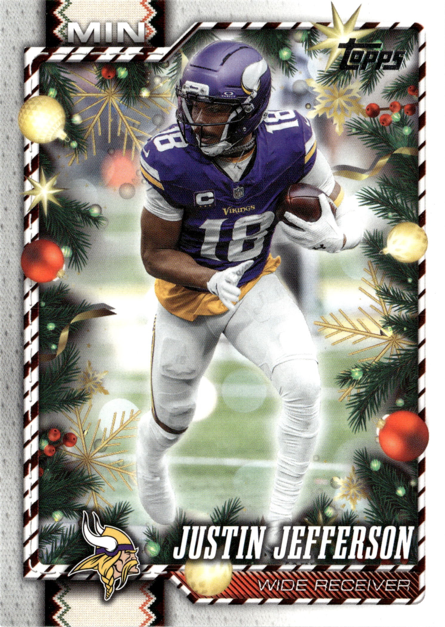 2026 Topps Holiday Justin Jefferson graded slab