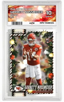 2026 TOPPS HOLIDAY HOLIDAY #153 GARRETT NUSSMEIER MPE 10 GEM/MT — graded card up for auction