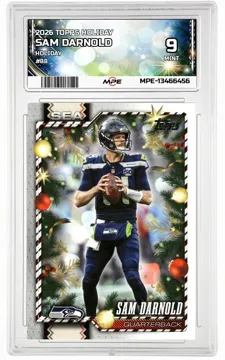 2026 TOPPS HOLIDAY HOLIDAY #88 SAM DARNOLD MPE 9 MINT — graded card up for auction