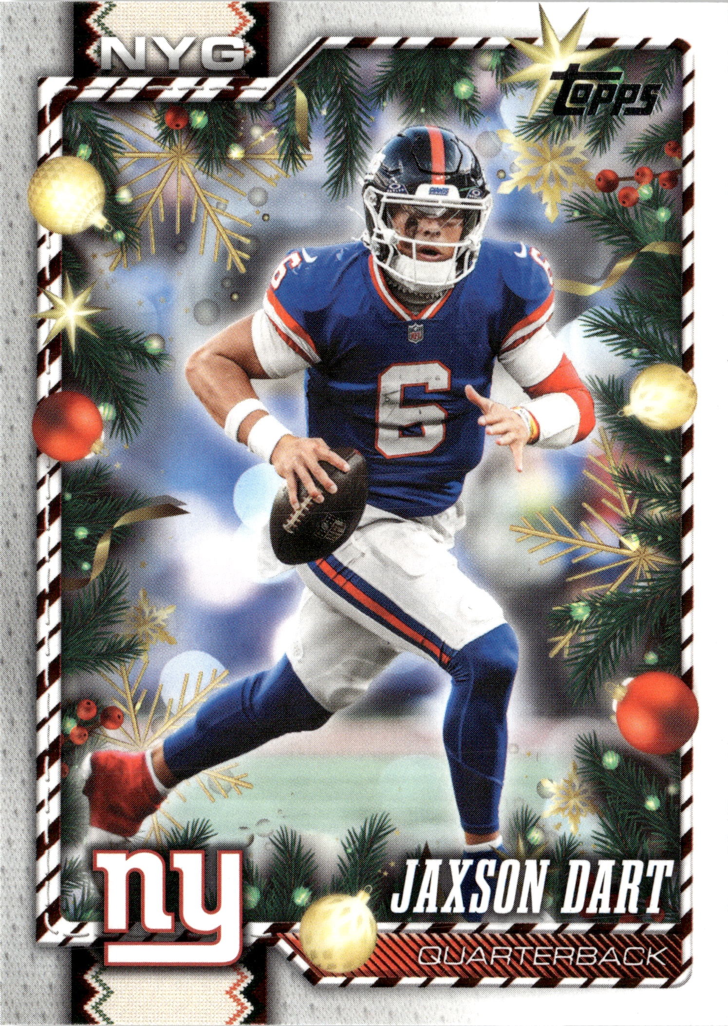 2026 Topps Holiday Jaxson Dart graded slab