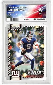 2026 TOPPS HOLIDAY HOLIDAY #74 JAXSON DART MPE 9 MINT — graded card up for auction