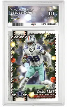 2026 TOPPS HOLIDAY HOLIDAY #29 CEEDEE LAMB MPE 10 GEM/MT — graded card up for auction