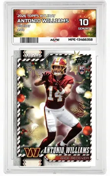 2026 TOPPS HOLIDAY HOLIDAY #178 ANTONIO WILLIAMS MPE 10 GEM/MT — graded card up for auction