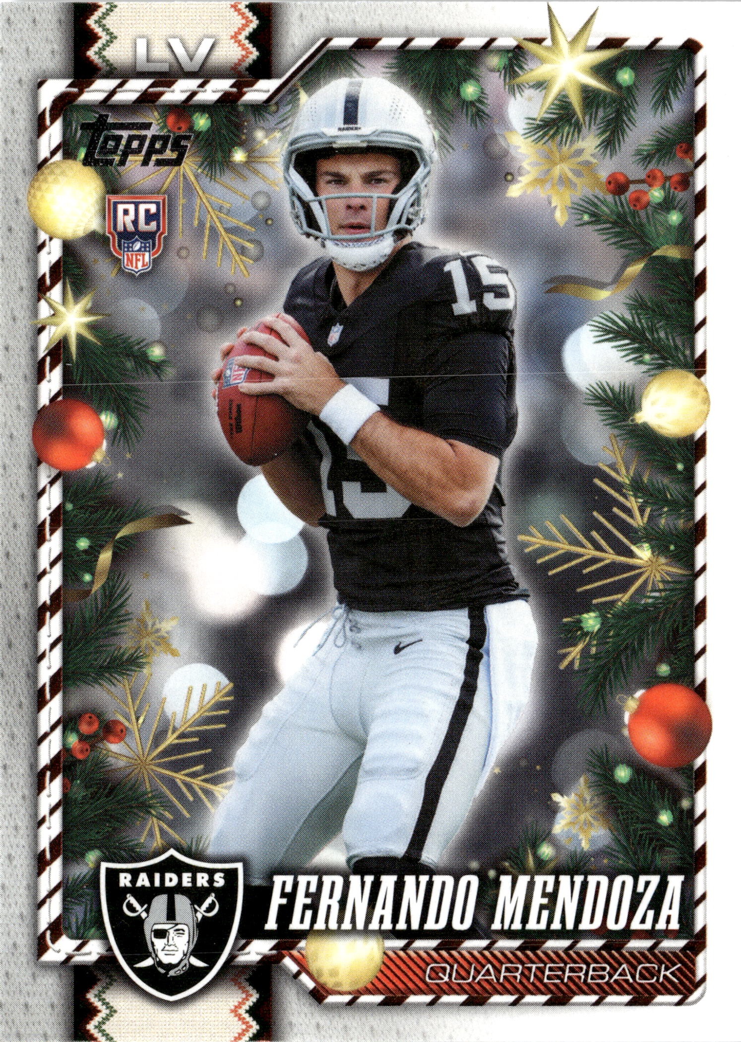 2026 Topps Holiday Fernando Mendoza graded slab