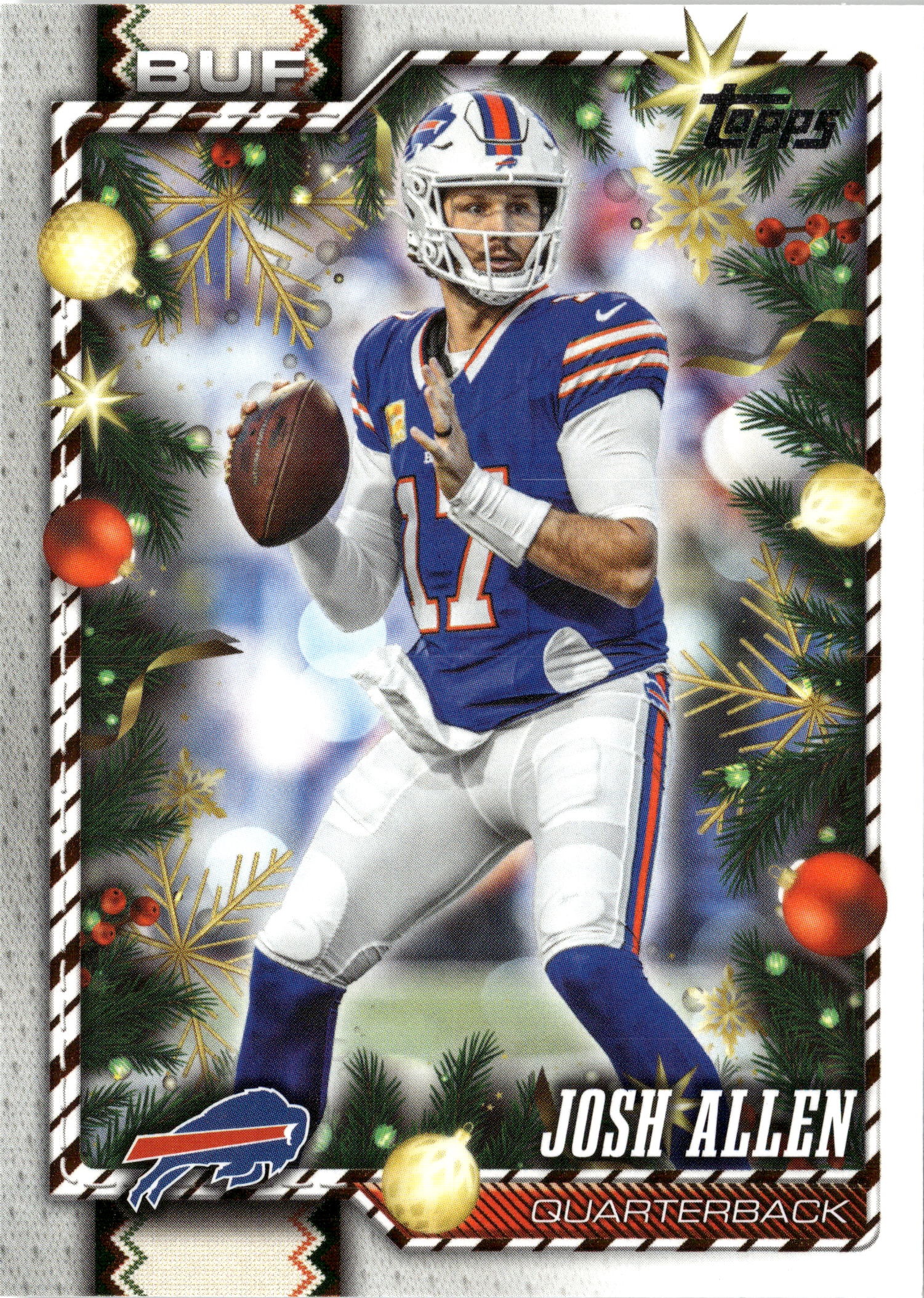 2026 Topps Holiday Josh Allen graded slab