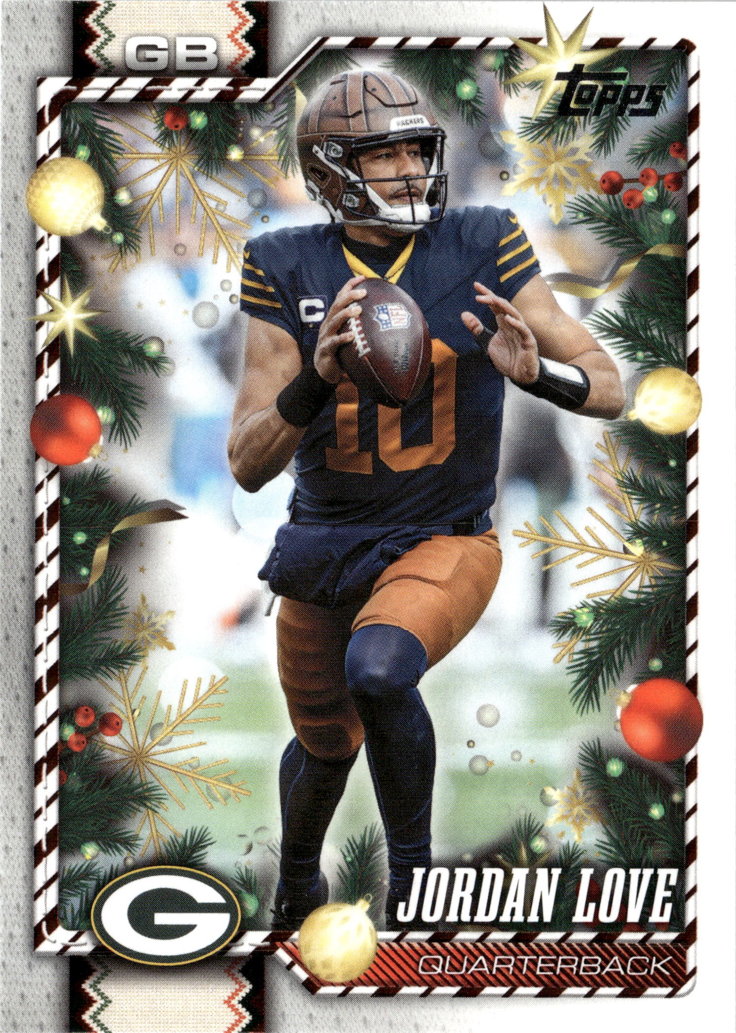 2026 Topps Holiday Jordan Love graded slab