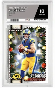 2026 TOPPS HOLIDAY HOLIDAY #152 TY SIMPSON MPE 10 GEM/MT — graded card up for auction