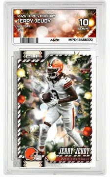 2026 TOPPS HOLIDAY HOLIDAY #118 JERRY JEUDY MPE 10 GEM/MT — graded card up for auction