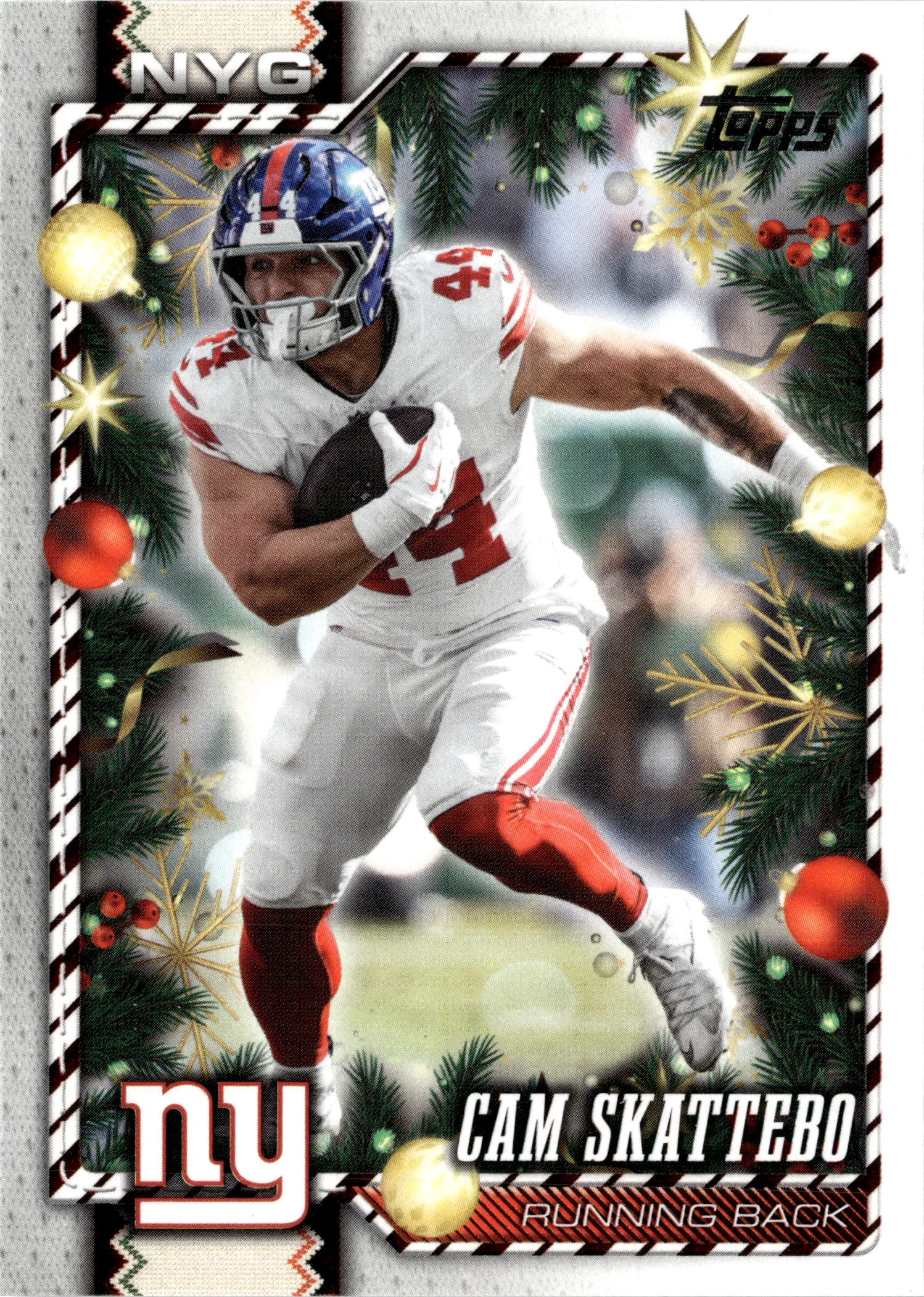 2026 Topps Holiday Cam Skattebo graded slab