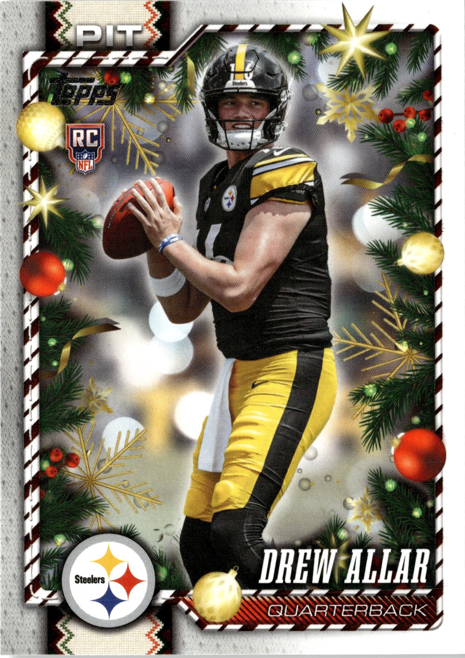 2026 Topps Holiday Drew Allar graded slab