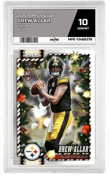 2026 TOPPS HOLIDAY HOLIDAY #154 DREW ALLAR MPE 10 GEM/MT — graded card up for auction