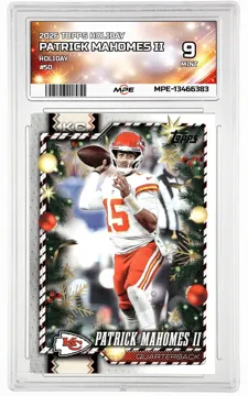2026 TOPPS HOLIDAY HOLIDAY #50 PATRICK MAHOMES II MPE 9 MINT — graded card up for auction