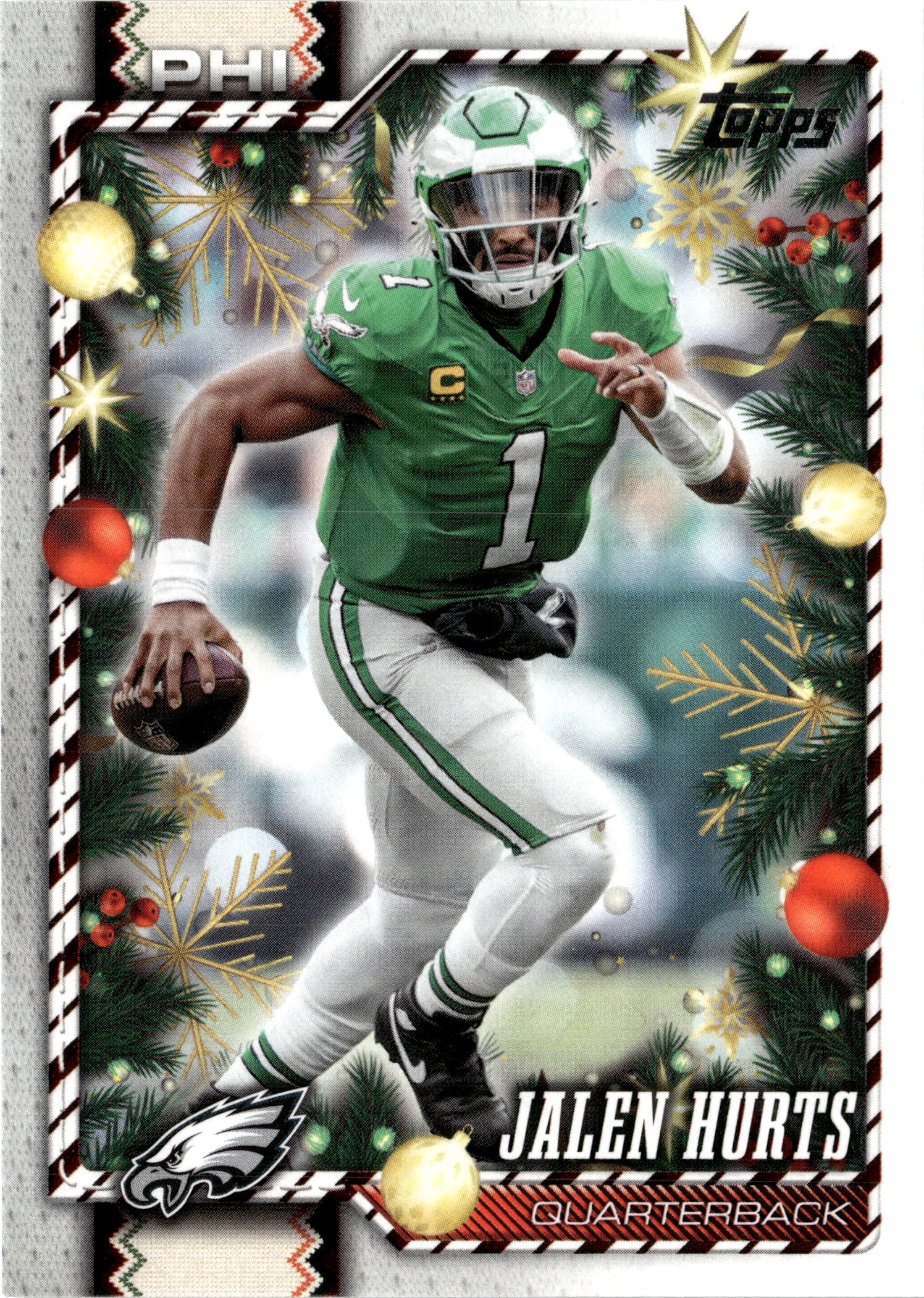2026 Topps Holiday Jalen Hurts graded slab
