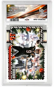 2026 TOPPS HOLIDAY HOLIDAY #23 JOE BURROW MPE 10 GEM/MT — graded card up for auction
