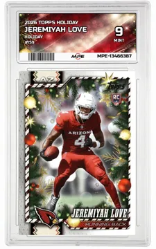 2026 TOPPS HOLIDAY HOLIDAY #159 JEREMIYAH LOVE MPE 9 MINT — graded card up for auction