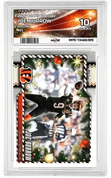 2026 TOPPS HOLIDAY HOLIDAY #23 JOE BURROW MPE 10 GEM/MT — graded card up for auction