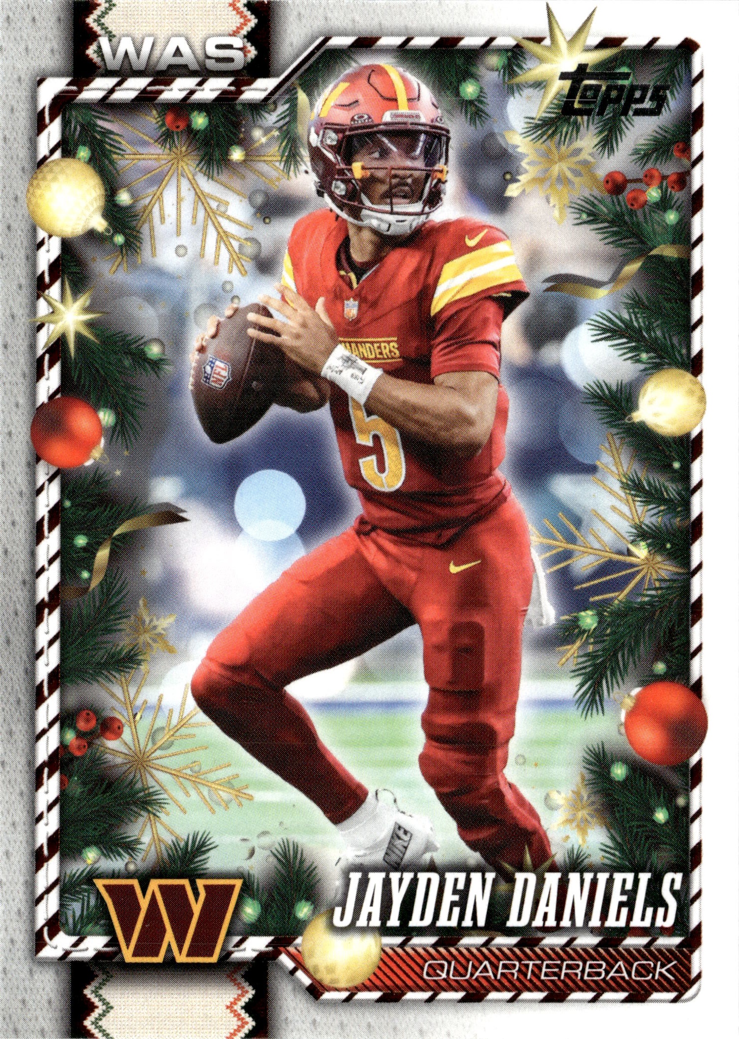 2026 Topps Holiday Jayden Daniels graded slab