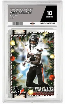 2026 TOPPS HOLIDAY HOLIDAY #42 NICO COLLINS MPE 10 GEM/MT — graded card up for auction