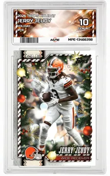 2026 TOPPS HOLIDAY HOLIDAY #118 JERRY JEUDY MPE 10 GEM/MT — graded card up for auction