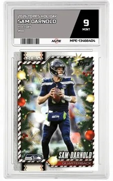 2026 TOPPS HOLIDAY HOLIDAY #88 SAM DARNOLD MPE 9 MINT — graded card up for auction