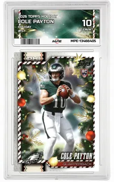 2026 TOPPS HOLIDAY HOLIDAY #157 COLE PAYTON MPE 10 GEM/MT — graded card up for auction