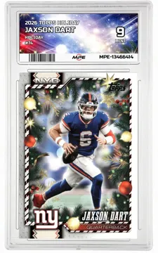 2026 TOPPS HOLIDAY HOLIDAY #74 JAXSON DART MPE 9 MINT — graded card up for auction