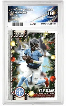 2026 TOPPS HOLIDAY HOLIDAY #97 CAM WARD MPE 10 GEM/MT — graded card up for auction