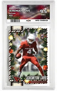 2026 TOPPS HOLIDAY HOLIDAY #159 JEREMIAH LOVE MPE 9.5 MINT+ — graded card up for auction