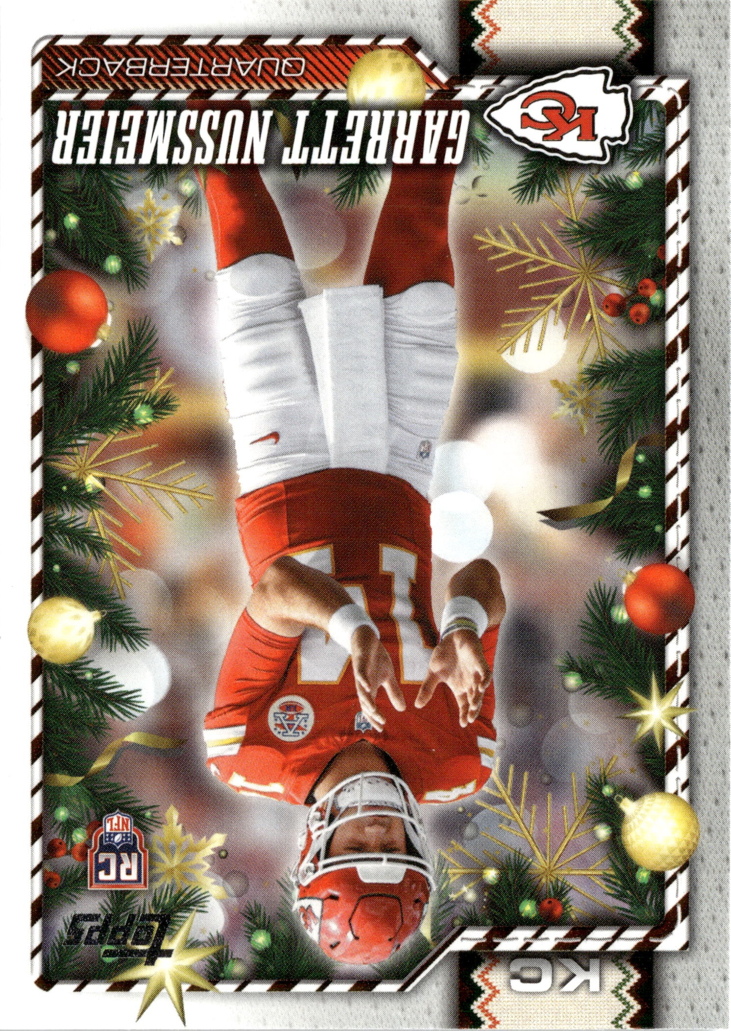 2026 Topps Holiday Garrett Nussmeier graded slab