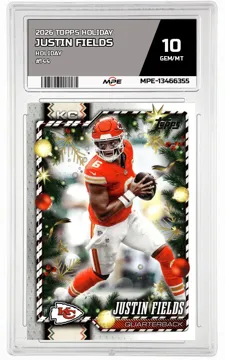 2026 TOPPS HOLIDAY HOLIDAY #144 JUSTIN FIELDS MPE 10 GEM/MT — graded card up for auction