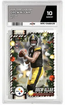 2026 TOPPS HOLIDAY HOLIDAY #154 DREW ALLAR MPE 10 GEM/MT — graded card up for auction